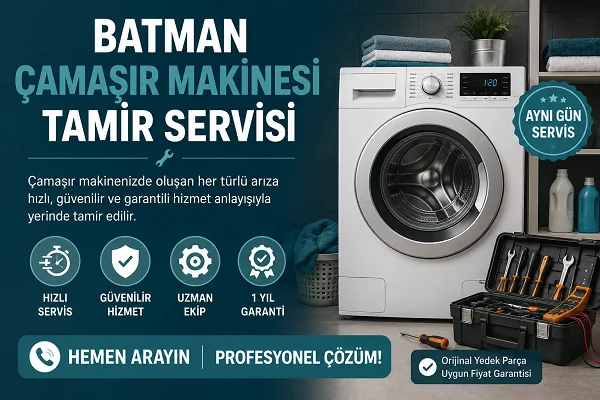 Batman Çamaşır Makinesi Tamir Servisi